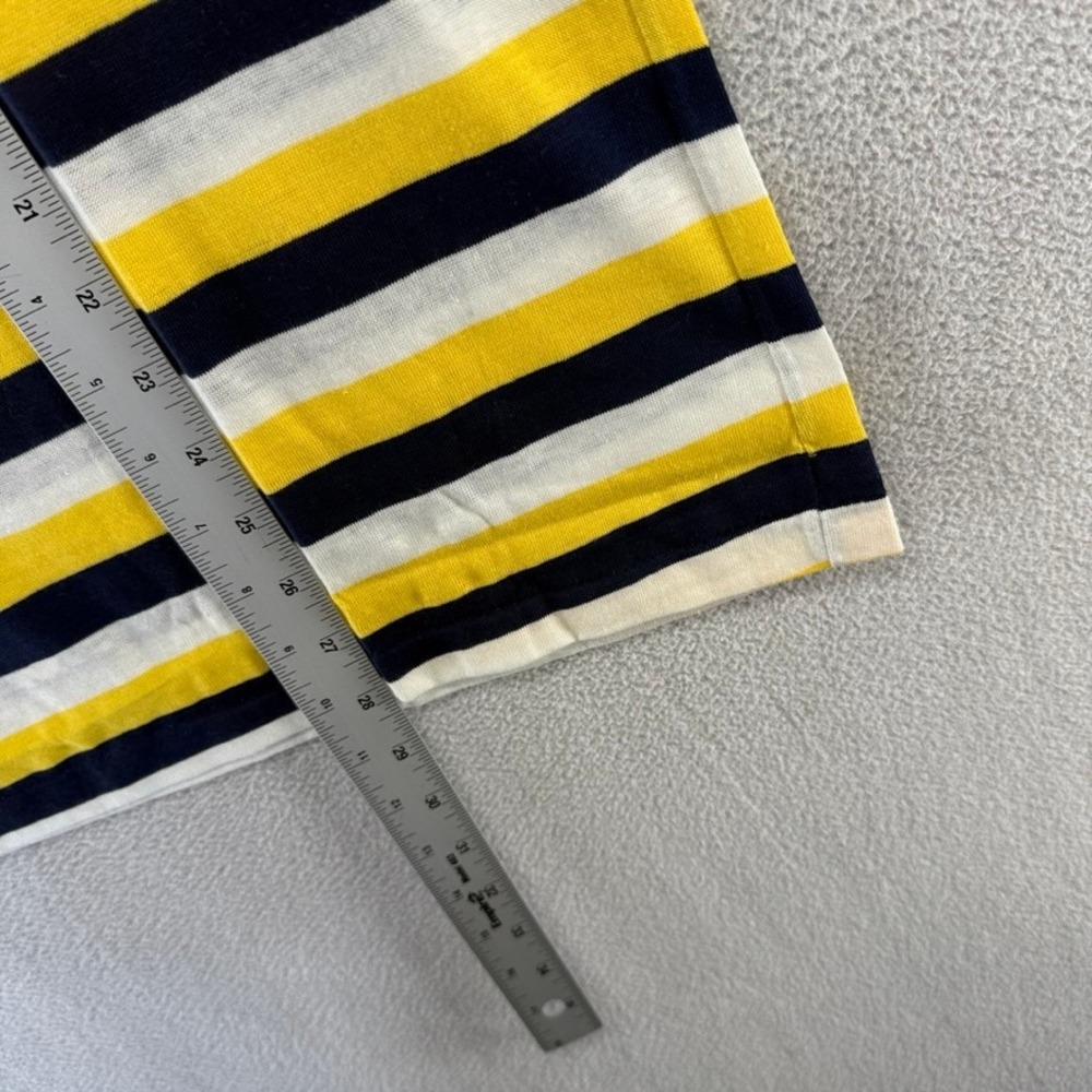 Vintage Gant Polo Shirt Mens XL Yellow Blue The Rugger Knit Deadstock 70s ivy - Picture 4 of 8